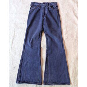 Vintage Sanforized 70s Flared Denim KMart Dark Wash 25x28 Classic Americana